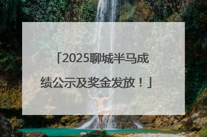 2025聊城半马成绩公示及奖金发放！