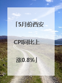 5月份西安CPI同比上涨0.8%